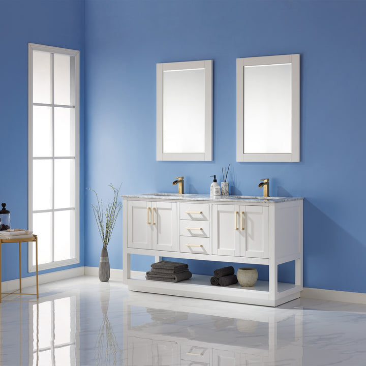 Remi 60" Double Bathroom Vanity Set