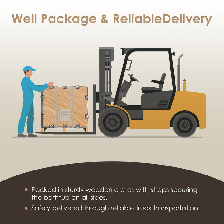 Ryder 59" x 30" Solid Surface Soaking Bathtub in Matte White with Matte White Drain and Integrated Overflow