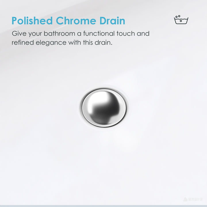 Royce 67" x 32" Flatbottom Freestanding Acrylic Soaking Bathtub in Glossy White with Drain and Integrated Overflow