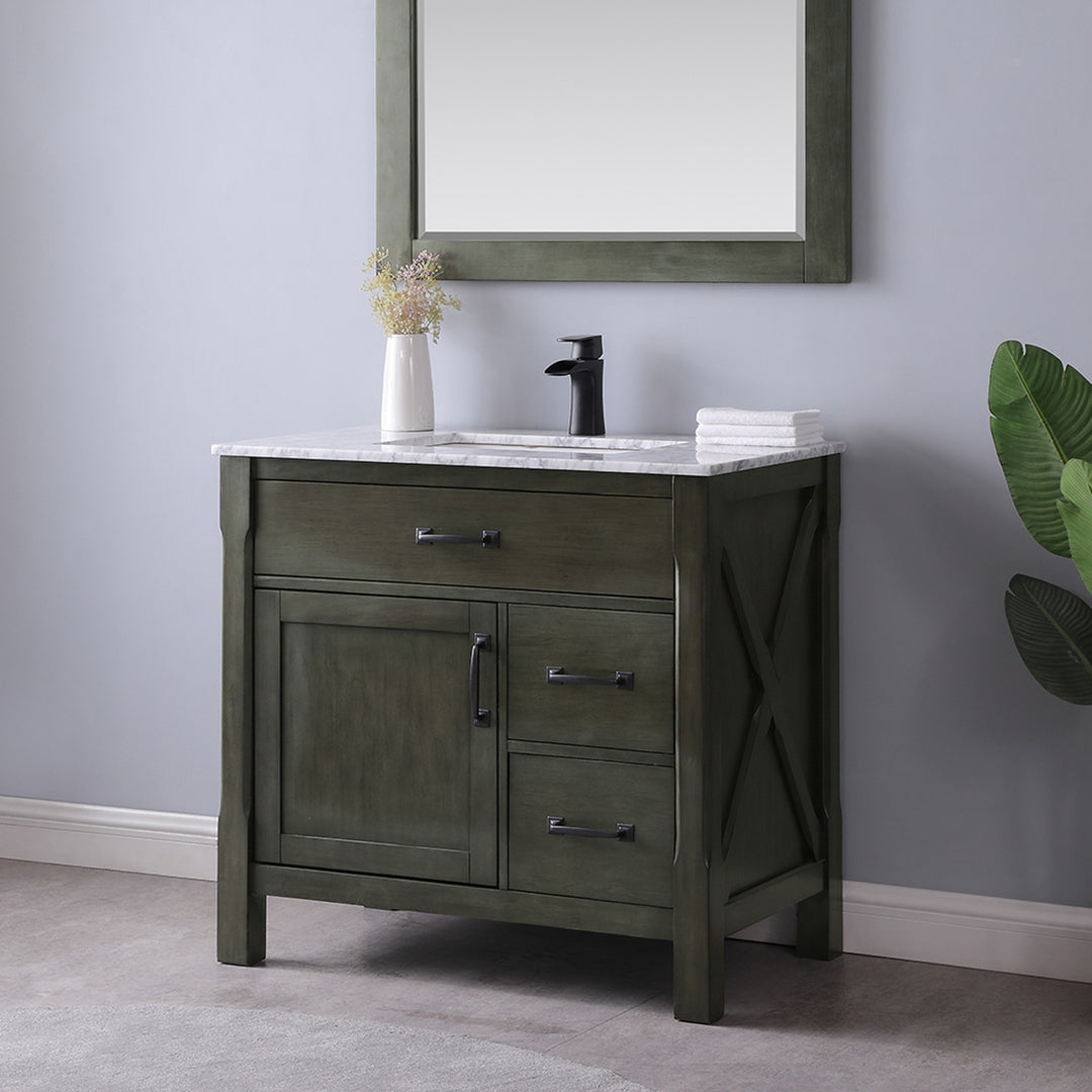 Altair Maribella 36" Single Bathroom Vanity Set