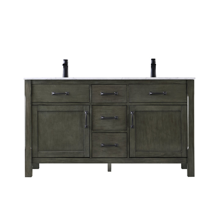 Altair Maribella 60" Double Bathroom Vanity Set