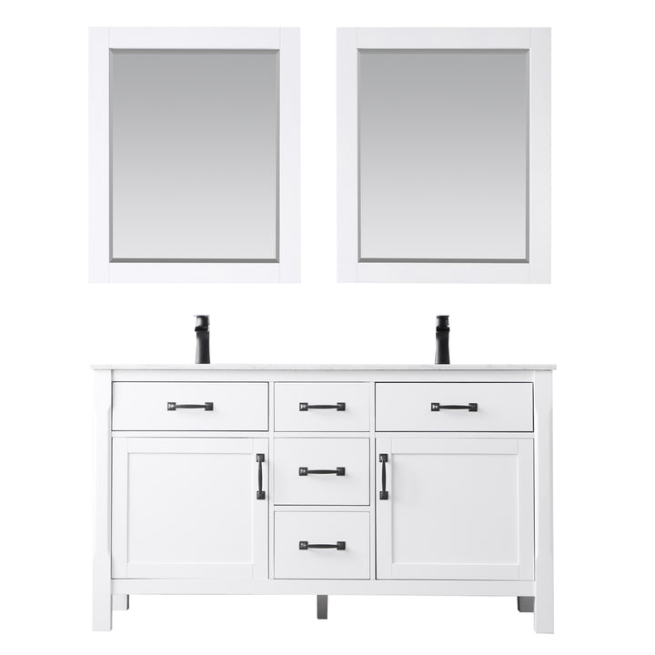 Altair Maribella 60" Double Bathroom Vanity Set