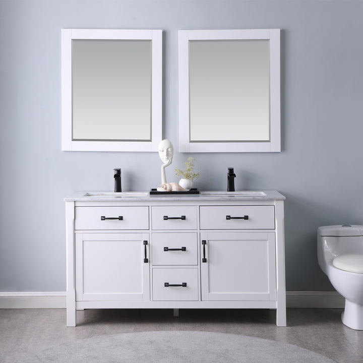 Altair Maribella 60" Double Bathroom Vanity Set
