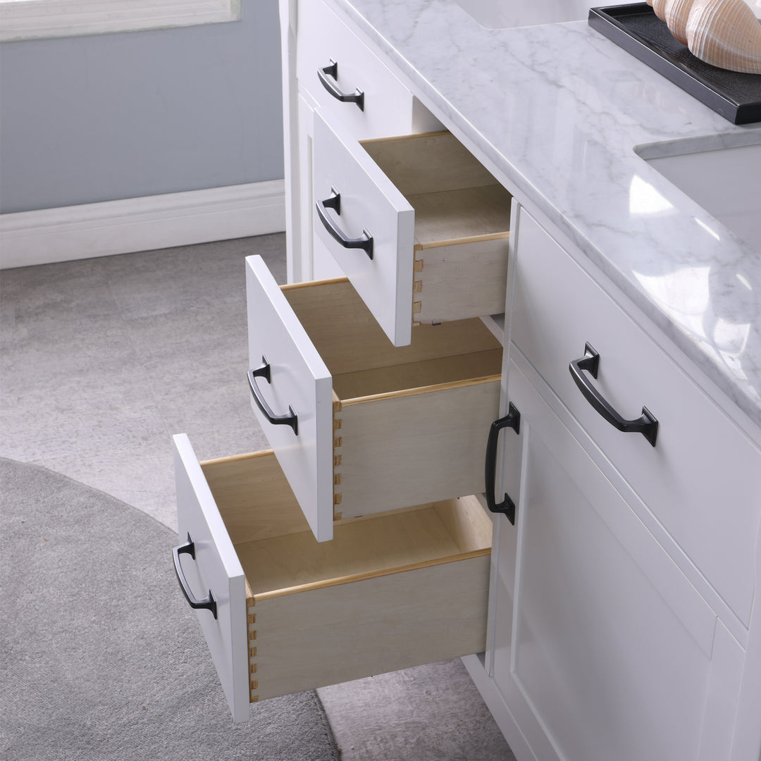 Altair Maribella 60" Double Bathroom Vanity Set