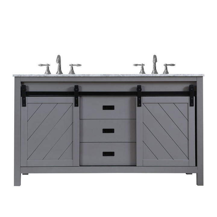 Kinsley 60" Double Bathroom Vanity Set