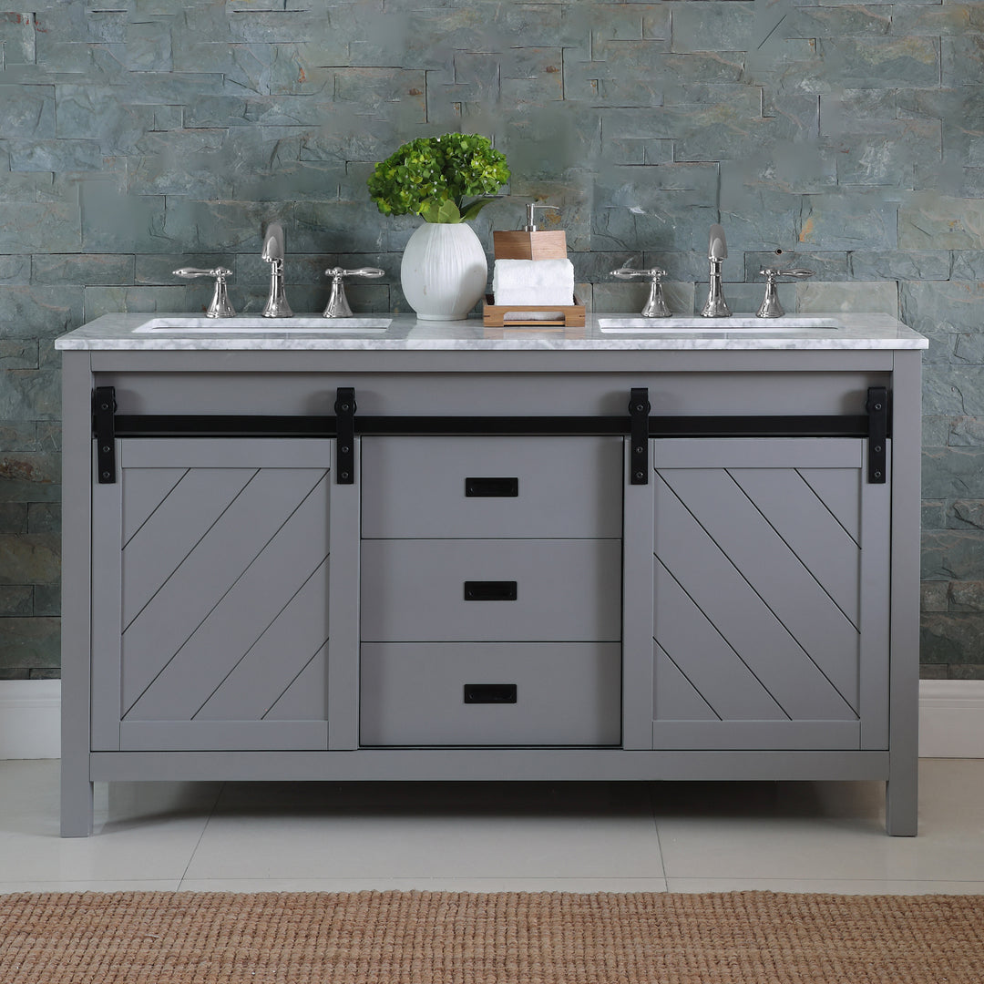 Kinsley 60" Double Bathroom Vanity Set