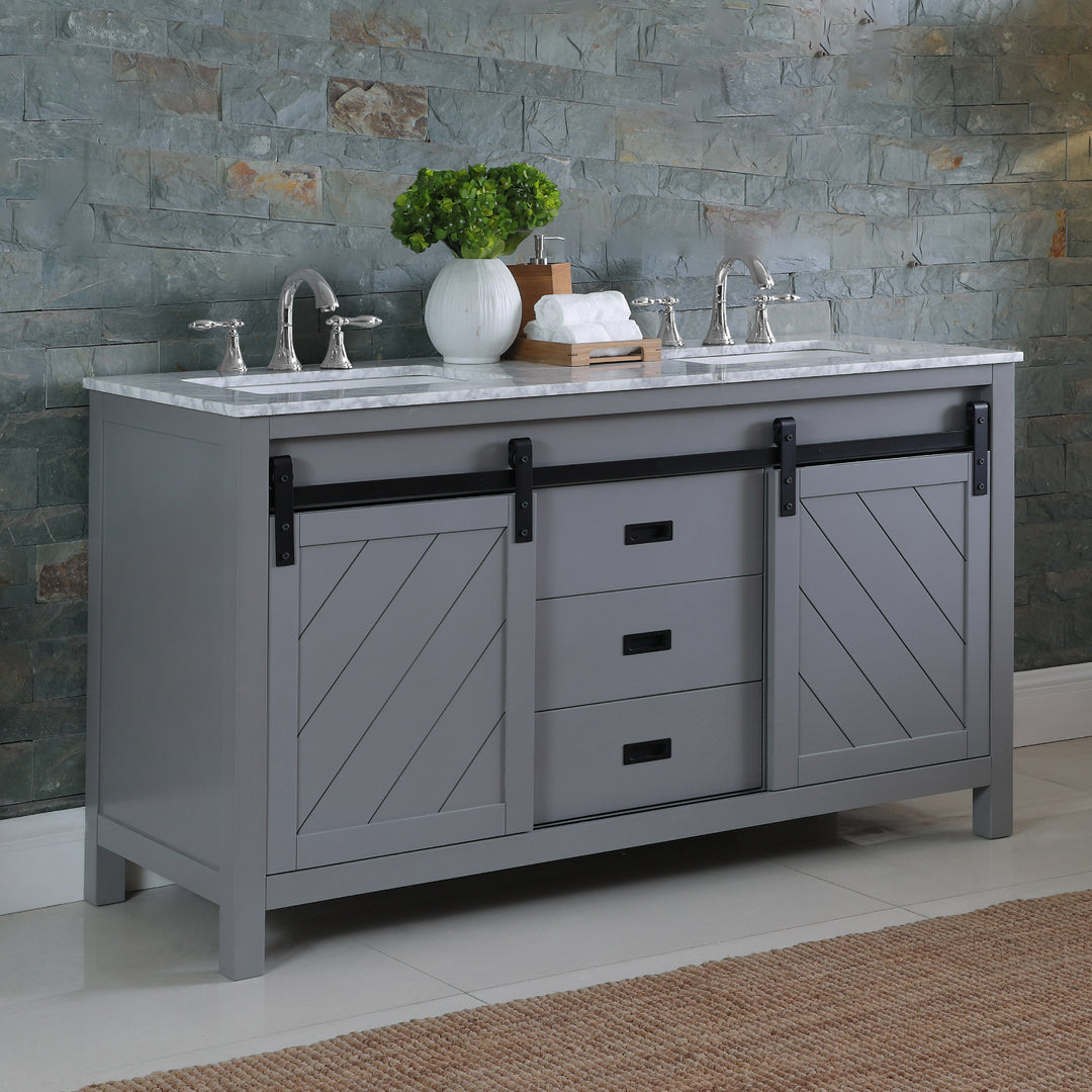 Kinsley 60" Double Bathroom Vanity Set