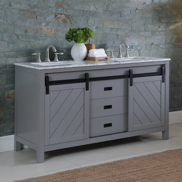Kinsley 60" Double Bathroom Vanity Set