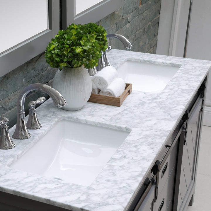 Kinsley 60" Double Bathroom Vanity Set