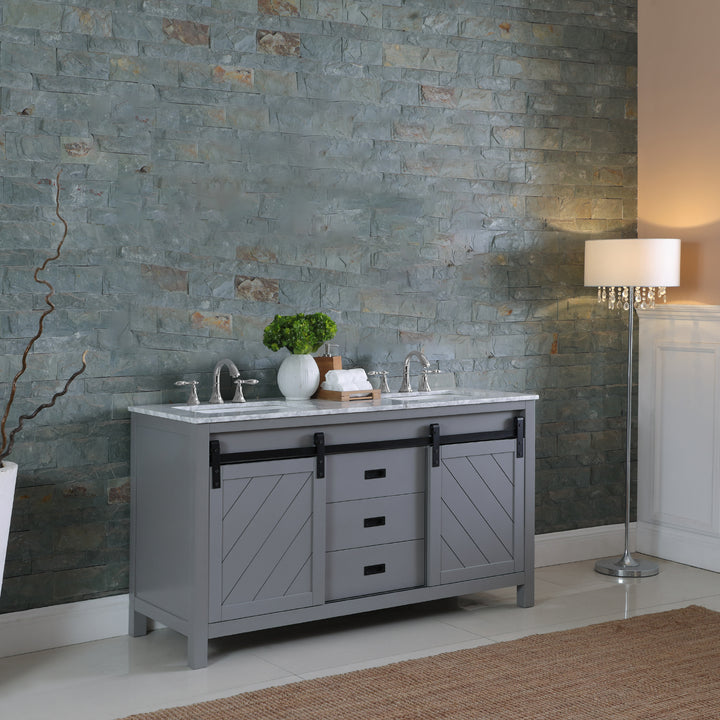Kinsley 60" Double Bathroom Vanity Set