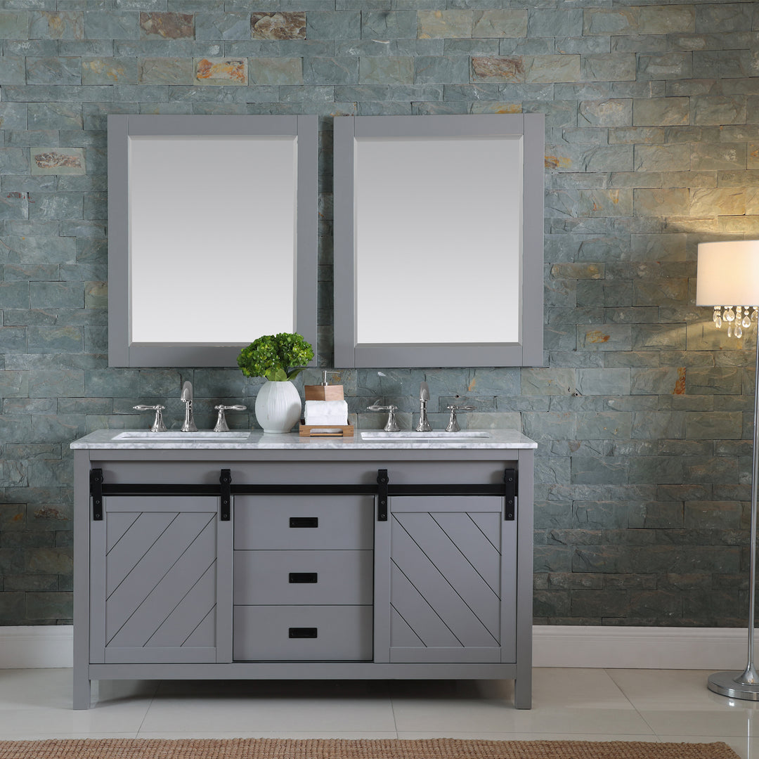 Kinsley 60" Double Bathroom Vanity Set
