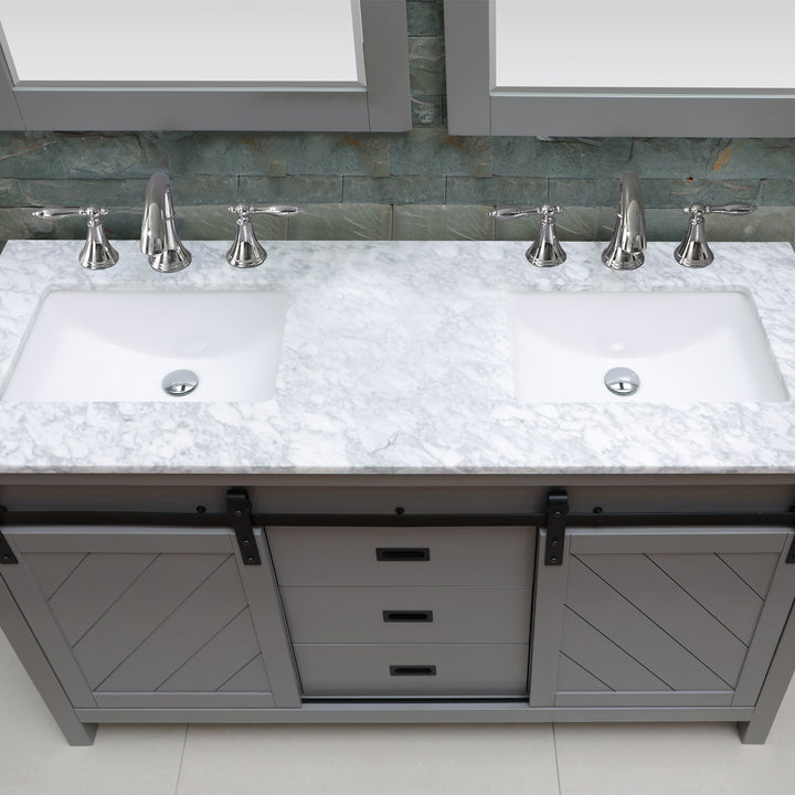 Kinsley 60" Double Bathroom Vanity Set