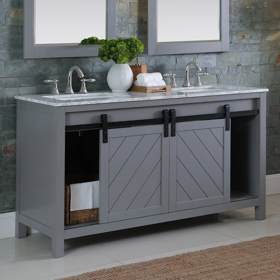 Kinsley 60" Double Bathroom Vanity Set