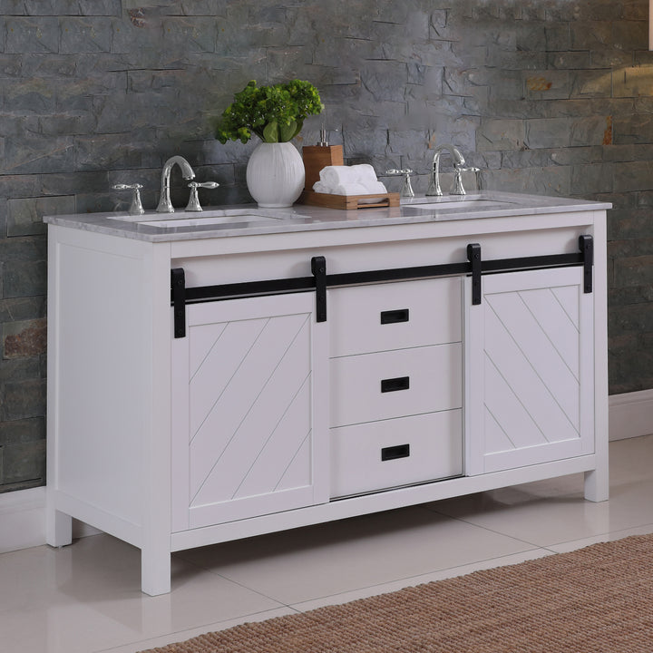 Kinsley 60" Double Bathroom Vanity Set