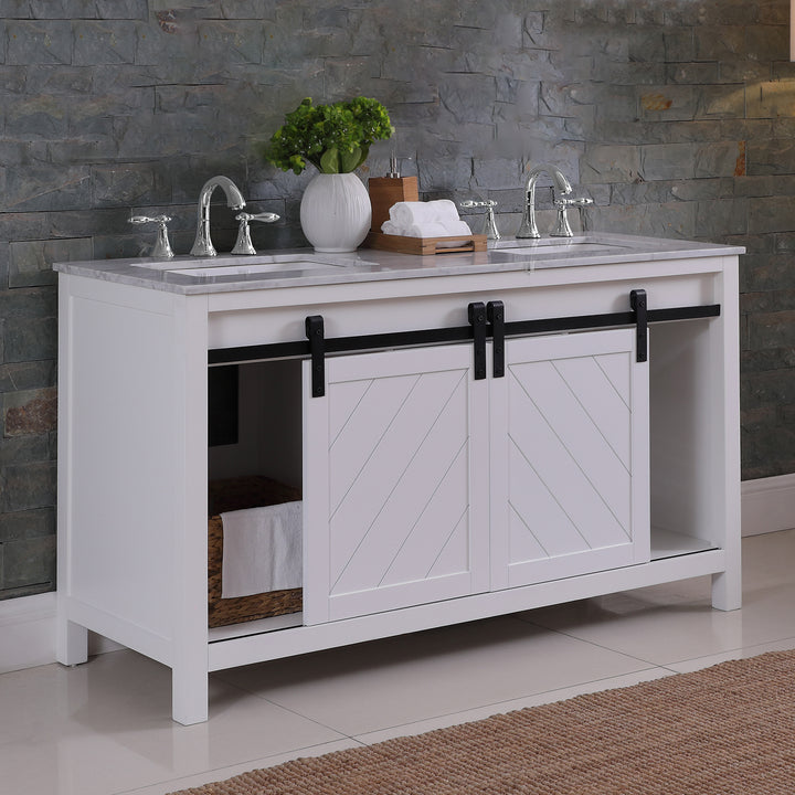 Kinsley 60" Double Bathroom Vanity Set