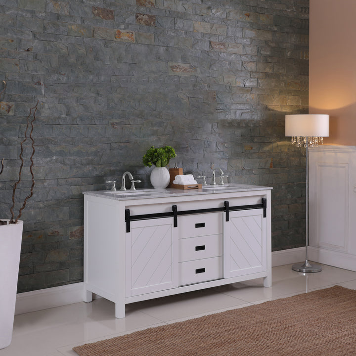 Kinsley 60" Double Bathroom Vanity Set