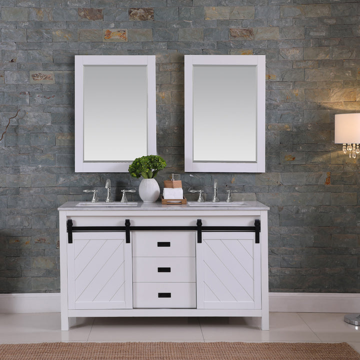 Kinsley 60" Double Bathroom Vanity Set