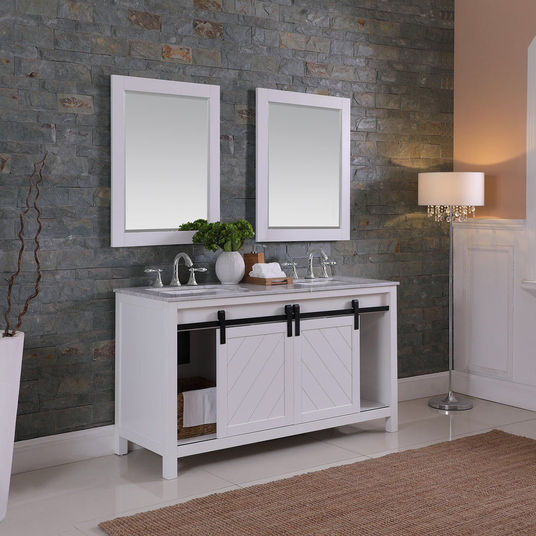 Kinsley 60" Double Bathroom Vanity Set