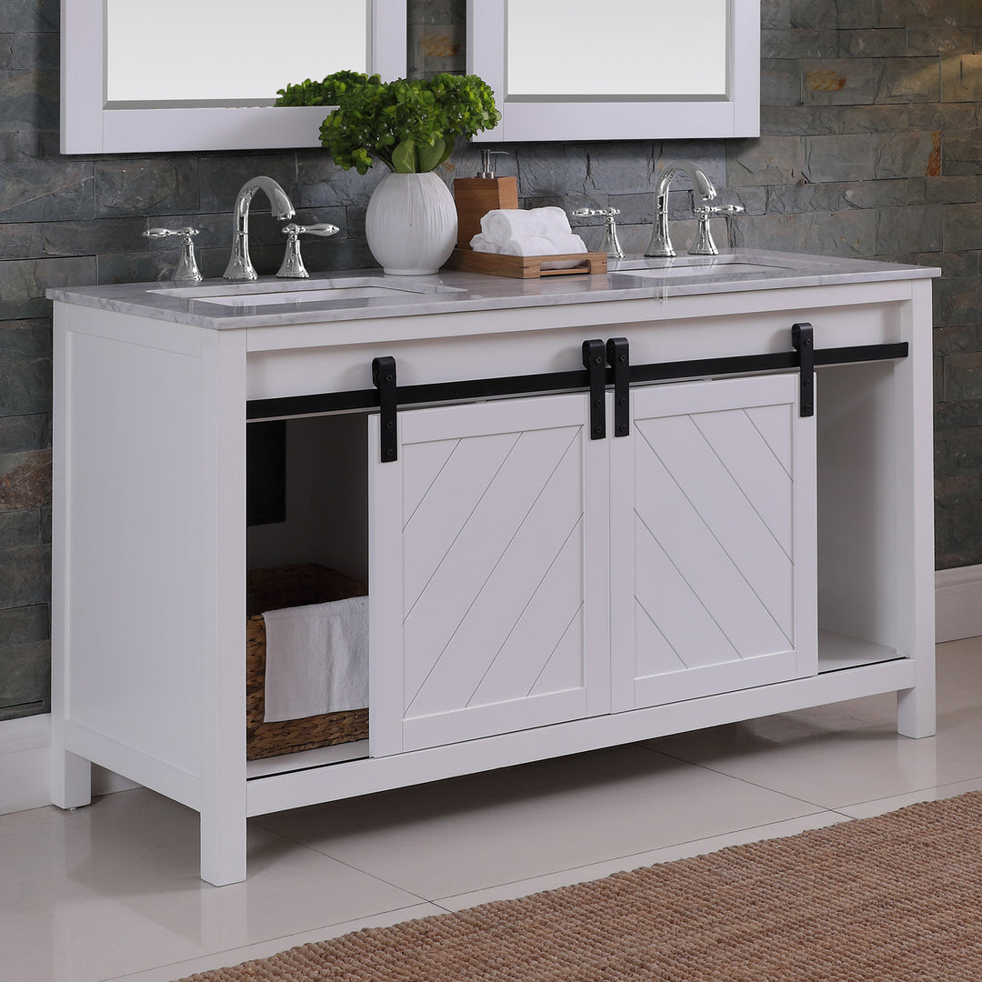 Kinsley 60" Double Bathroom Vanity Set