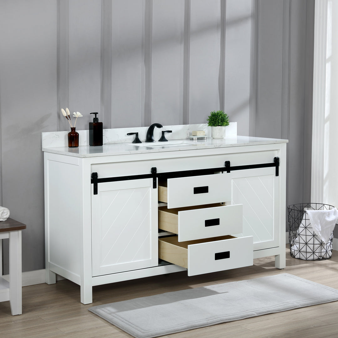 Kinsley 60" Single Bathroom Vanity Set