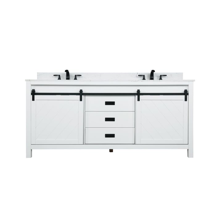 Kinsley 72" Double Bathroom Vanity Set