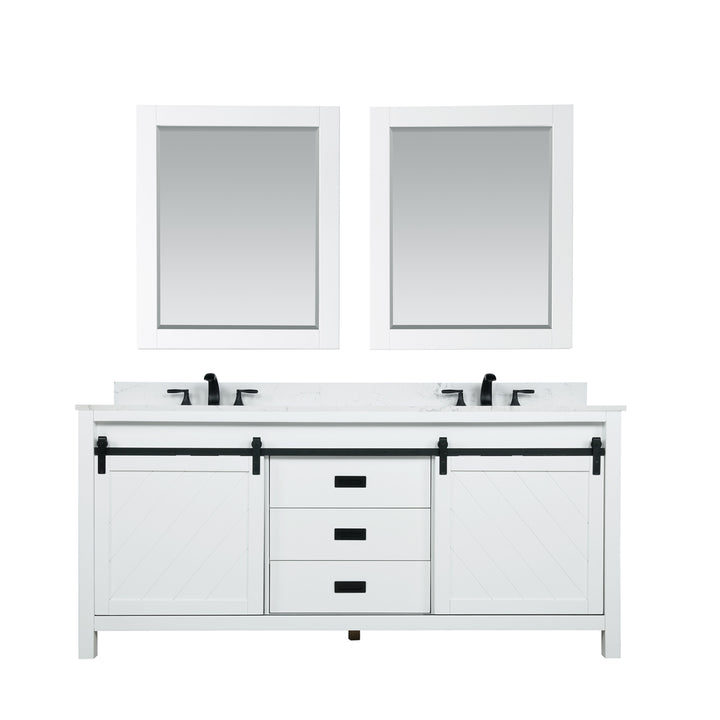 Kinsley 72" Double Bathroom Vanity Set