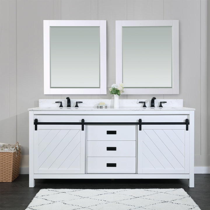 Kinsley 72" Double Bathroom Vanity Set