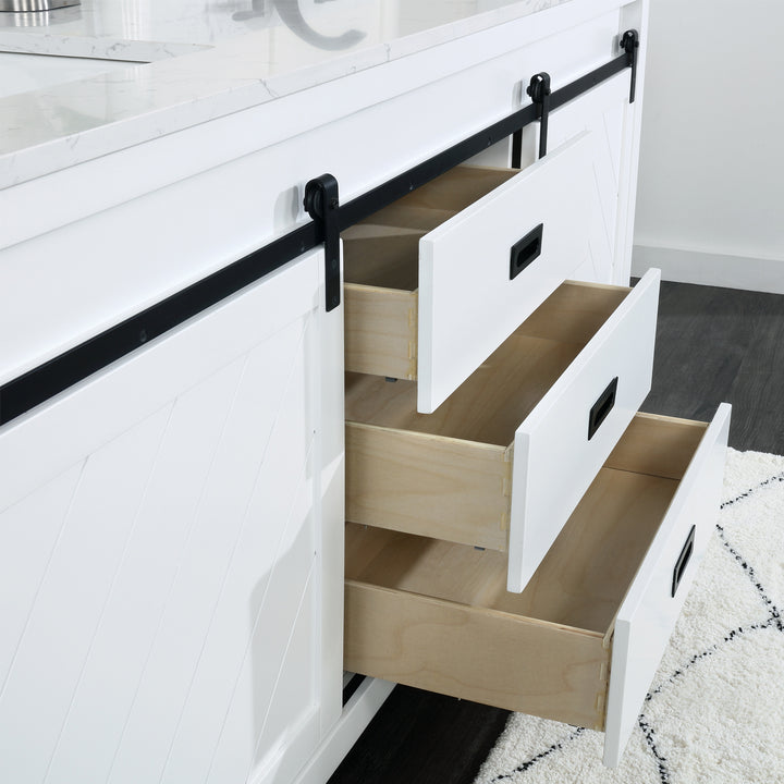 Kinsley 72" Double Bathroom Vanity Set