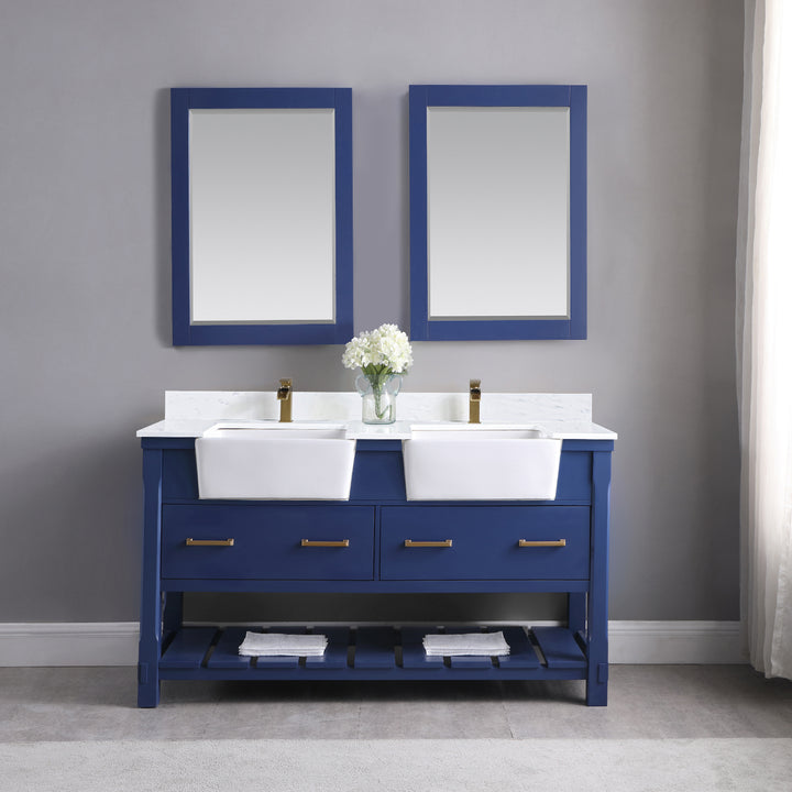 Georgia 60" Double Bathroom Vanity Set
