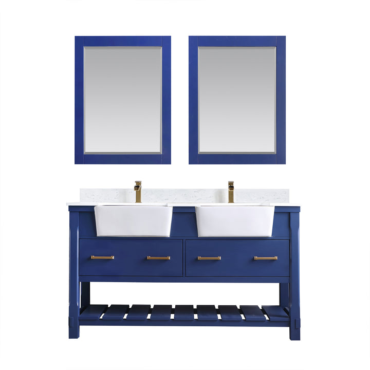 Georgia 60" Double Bathroom Vanity Set