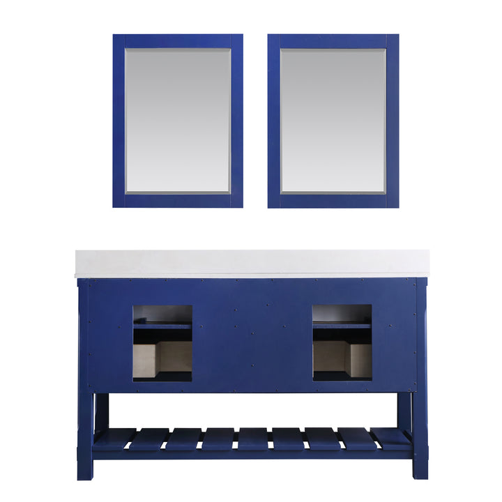 Georgia 60" Double Bathroom Vanity Set