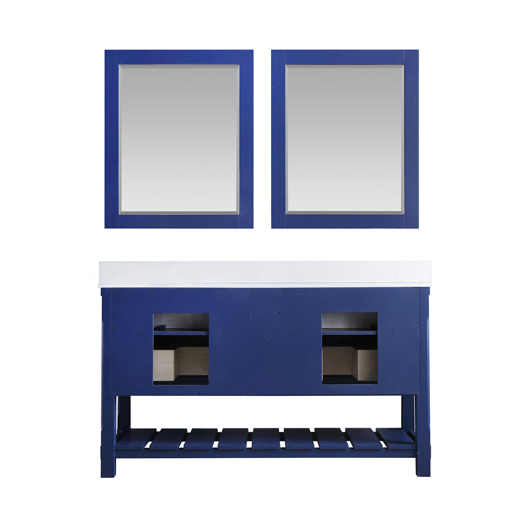 Georgia 60" Double Bathroom Vanity Set