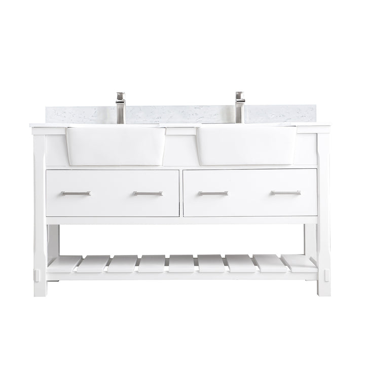 Georgia 60" Double Bathroom Vanity Set