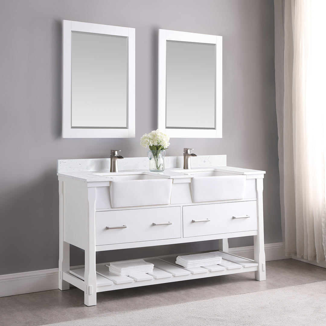 Georgia 60" Double Bathroom Vanity Set