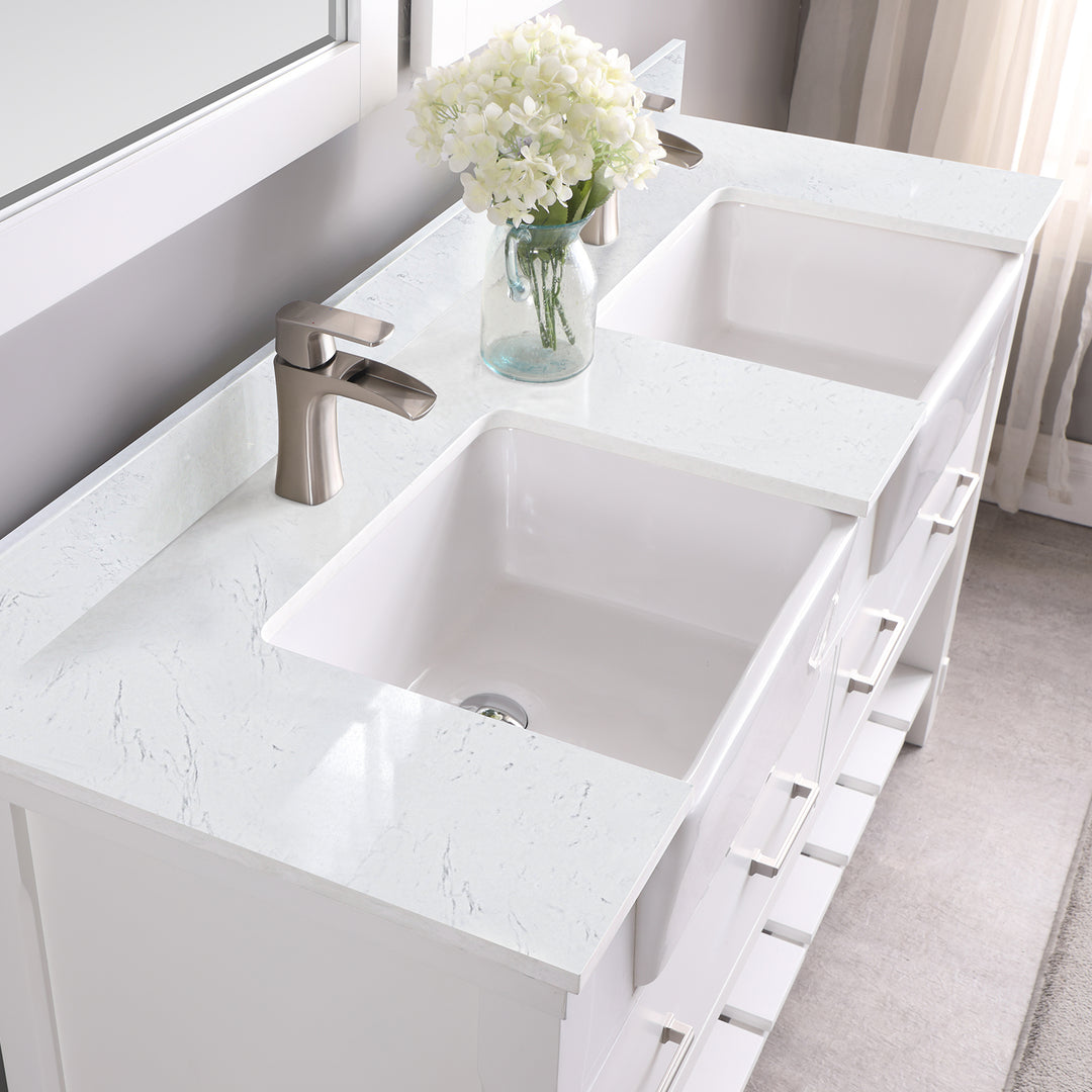 Georgia 60" Double Bathroom Vanity Set