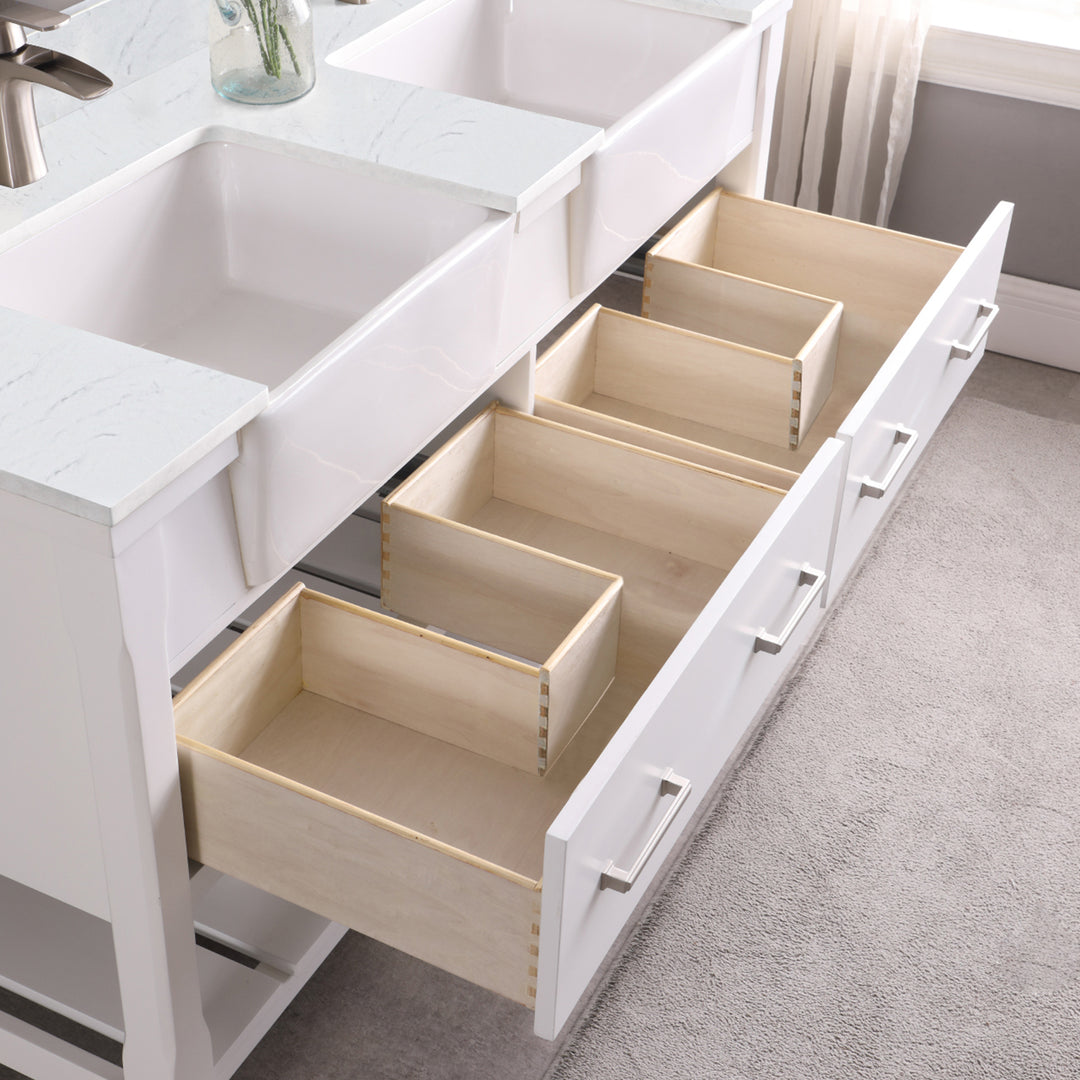 Georgia 60" Double Bathroom Vanity Set