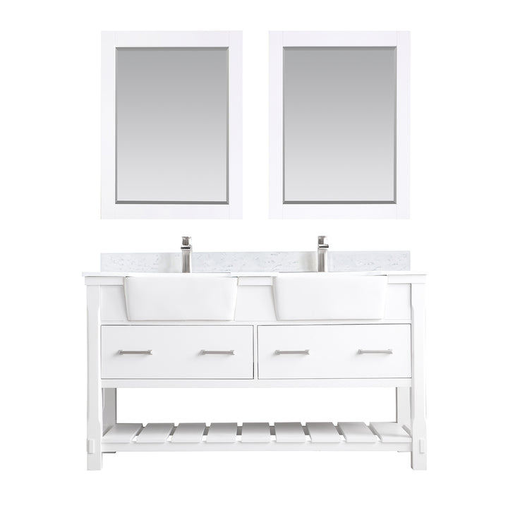 Georgia 60" Double Bathroom Vanity Set