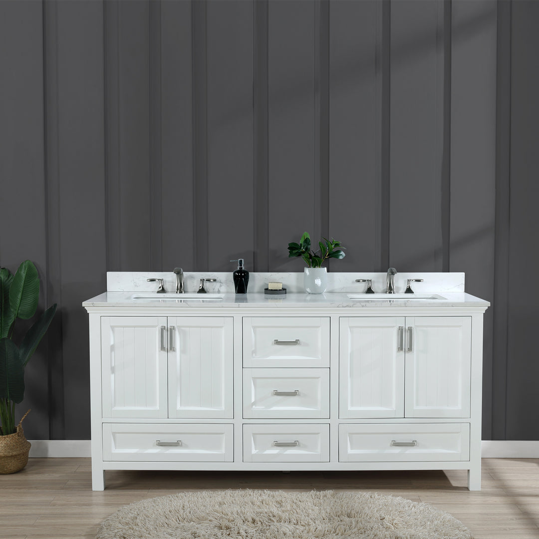 Isla 72" Double Bathroom Vanity Set