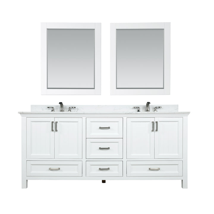 Isla 72" Double Bathroom Vanity Set