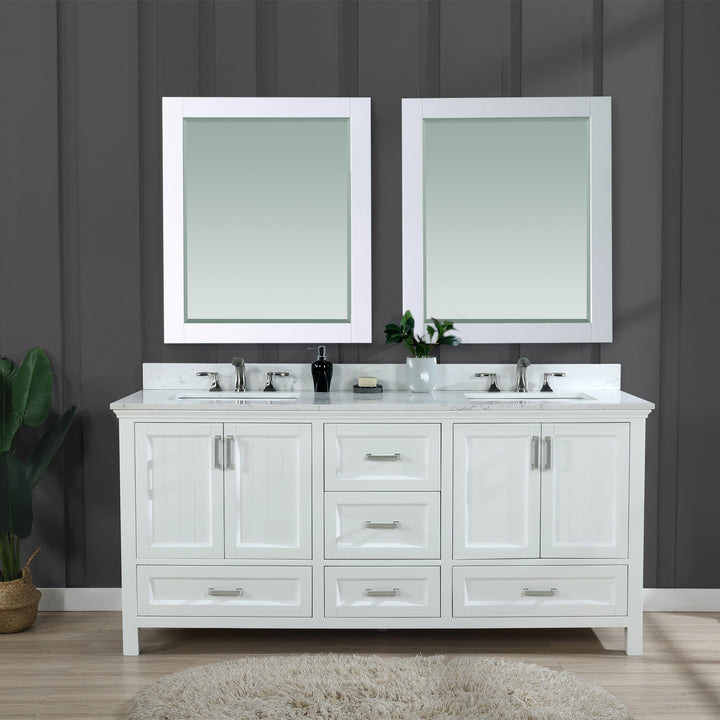 Isla 72" Double Bathroom Vanity Set