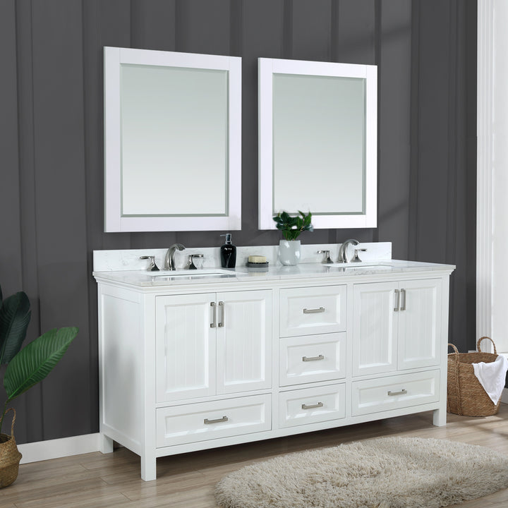 Isla 72" Double Bathroom Vanity Set