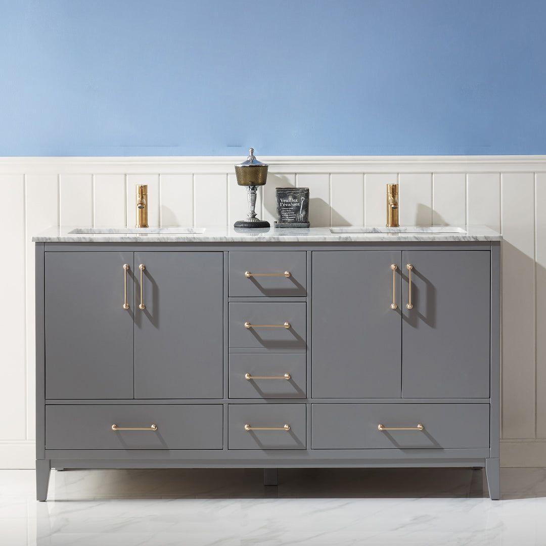 Sutton 72" Double Bathroom Vanity Set