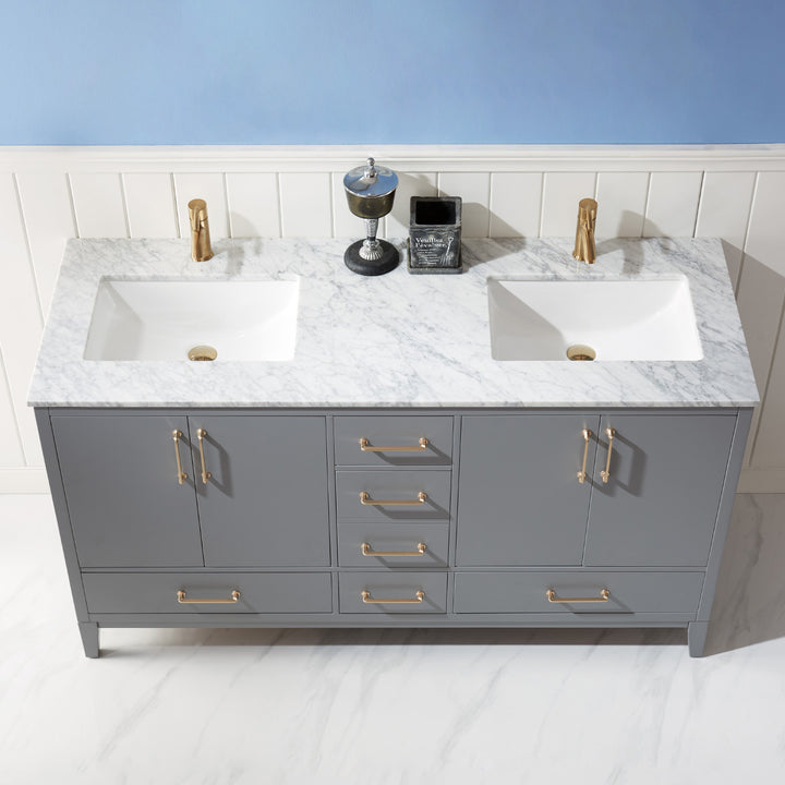 Sutton 72" Double Bathroom Vanity Set