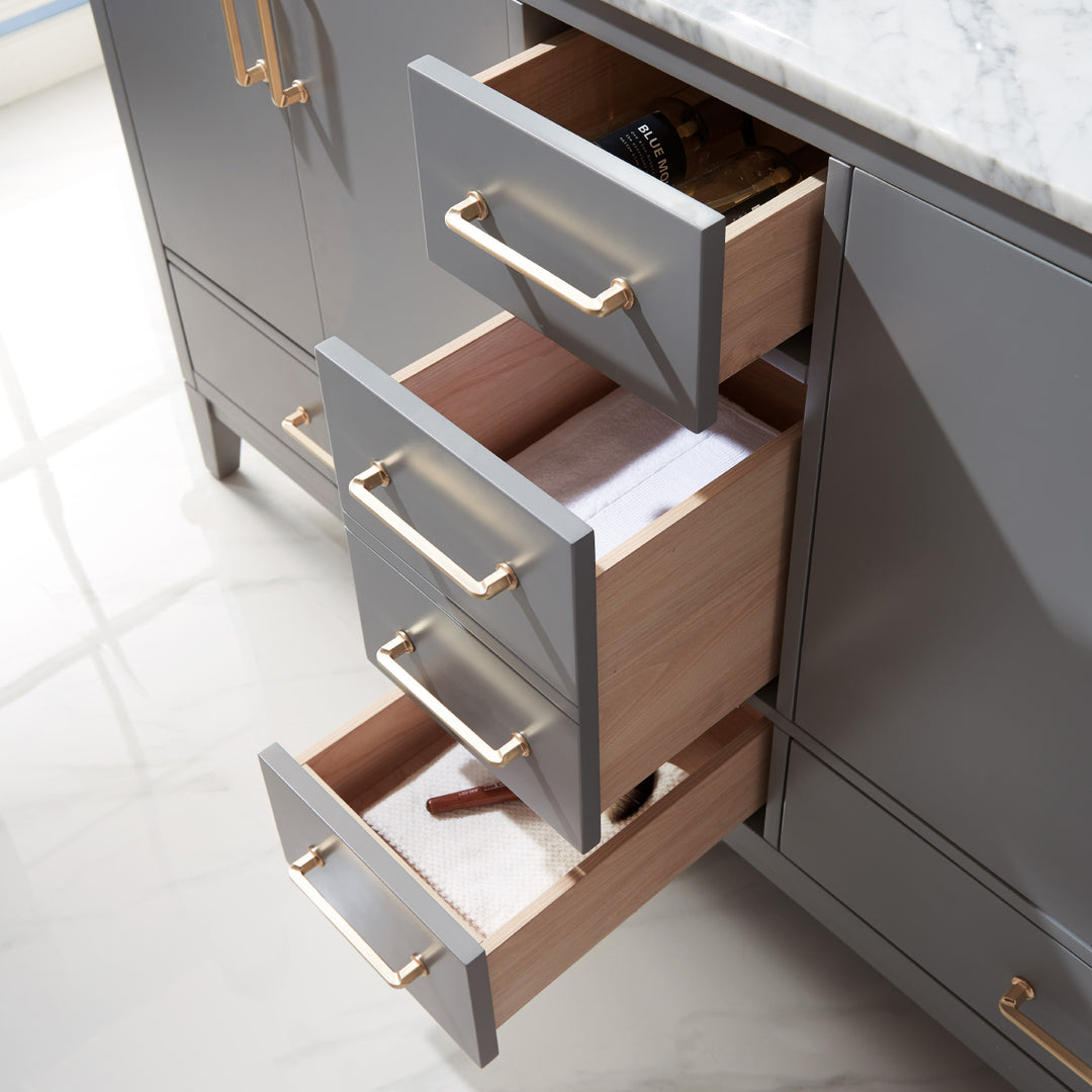 Sutton 72" Double Bathroom Vanity Set