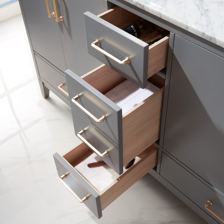 Sutton 72" Double Bathroom Vanity Set