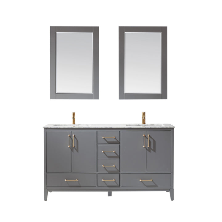 Sutton 60" Double Bathroom Vanity Set