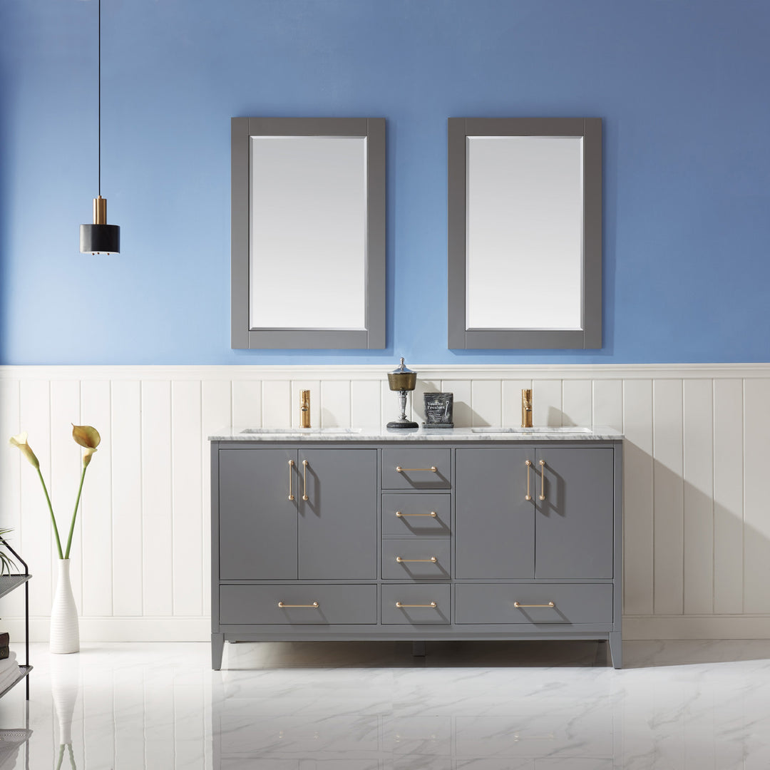 Sutton 72" Double Bathroom Vanity Set