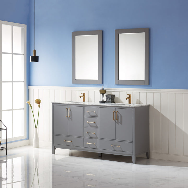 Sutton 60" Double Bathroom Vanity Set