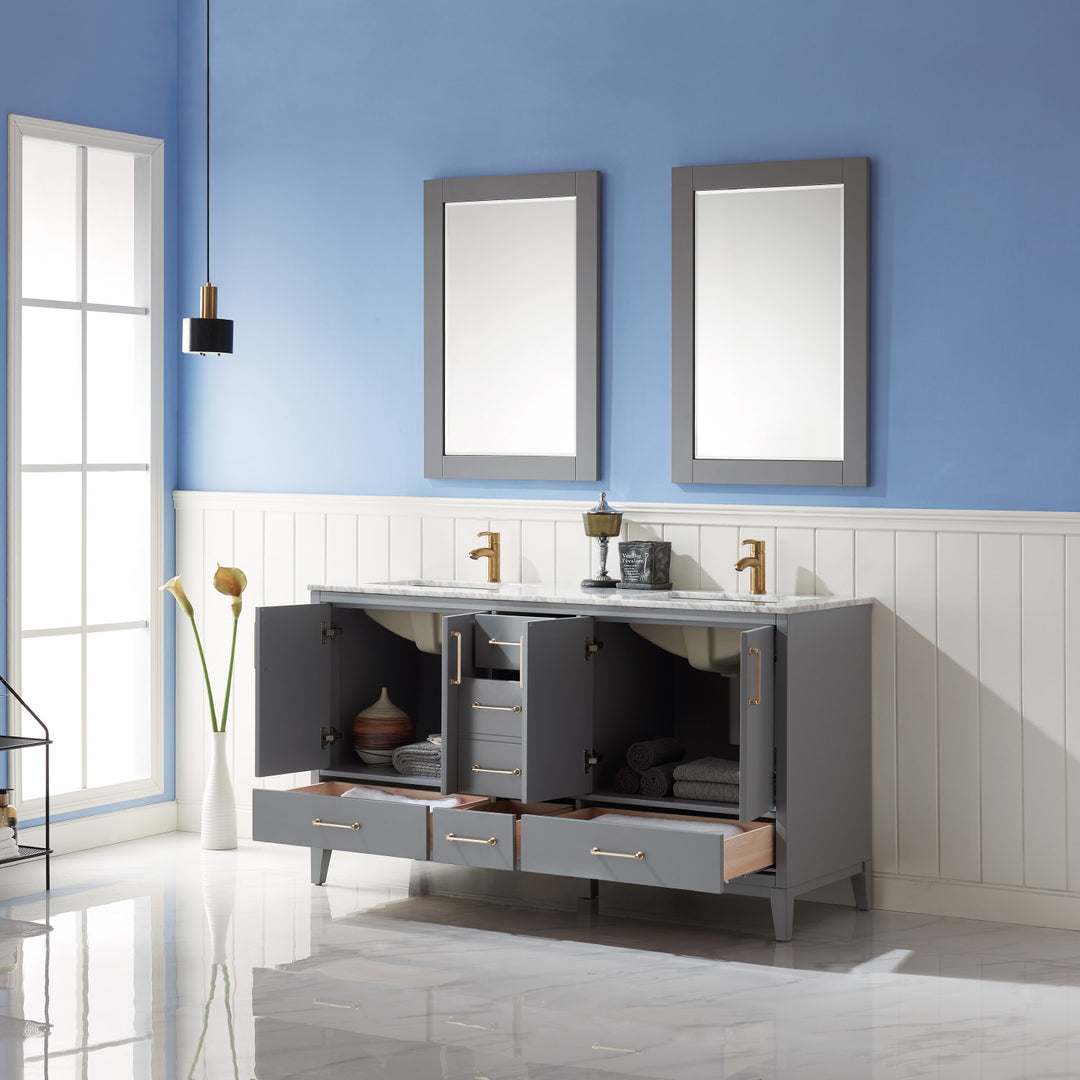 Sutton 72" Double Bathroom Vanity Set
