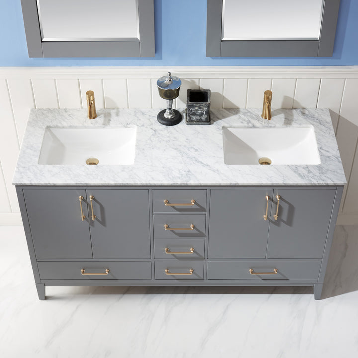 Sutton 72" Double Bathroom Vanity Set